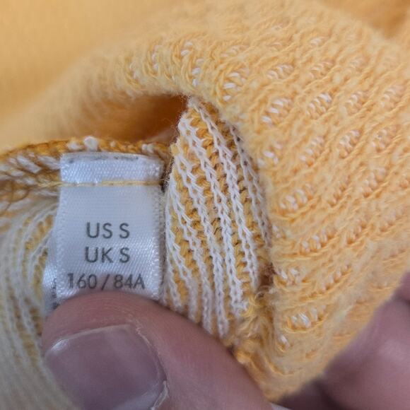Urban Outfitter Out From Under Waffle Knit Sweater Mustard Yellow Turtleneck Top - Picture 6 of 11